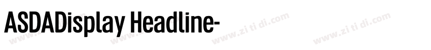 ASDADisplay Headline字体转换